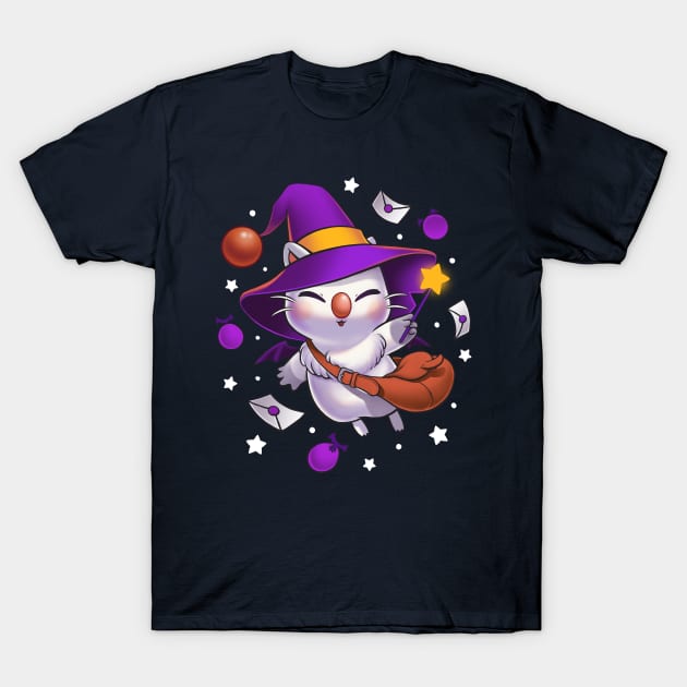 Moogle Witch - Kupo - Final fantasy halloween T-Shirt by BlancaVidal